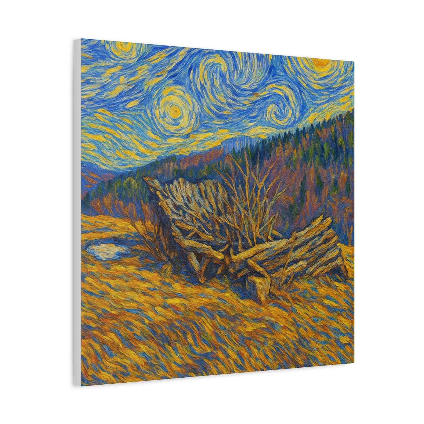 Artistic Van Gogh Style Canvas Wall Art, Nature Inspired Decor, Home Aesthetic, Gift for Art Lovers, Gallery Wall Piece, Living Room Decor, [...] - TRV