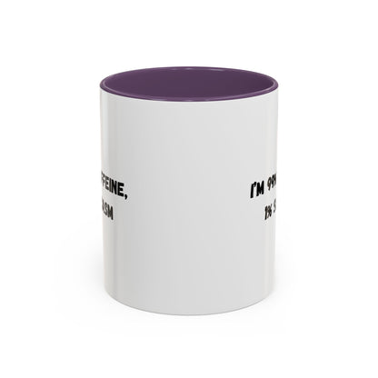 Sarcastic Coffee Mug - Funny Gift for Coffee Lovers, Black and White Accent Mug, Gift for Birthdays, Office Humor, Caffeine Enthusiasts