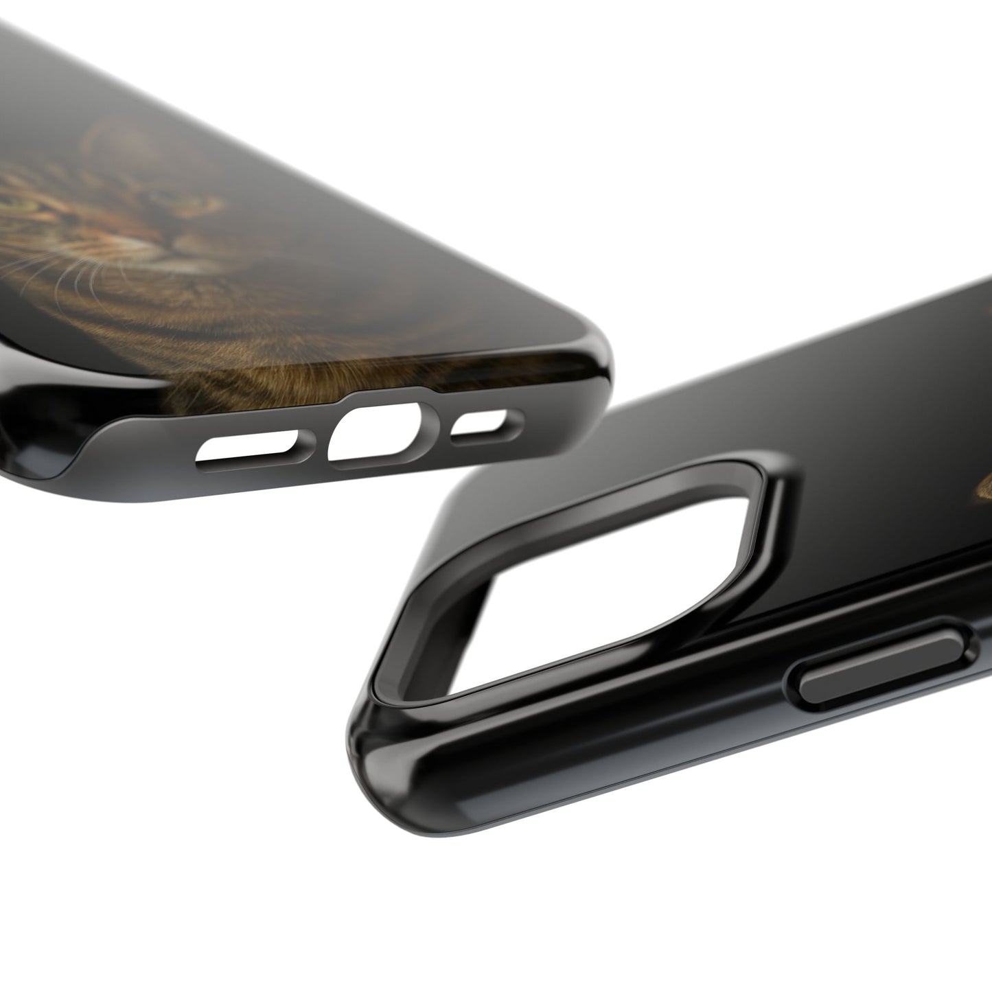 Magnetic Impact-Resistant Phone Case — Realistic Tabby Cat Portrait