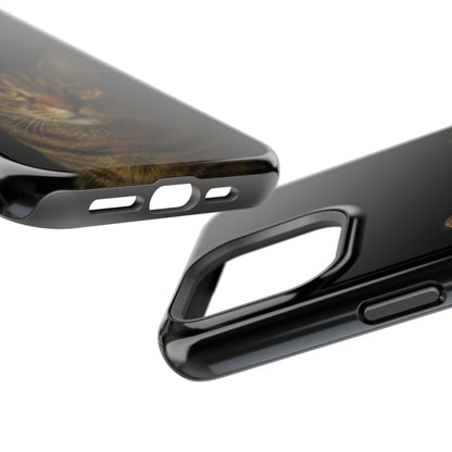 Magnetic Impact-Resistant Phone Case — Realistic Tabby Cat Portrait