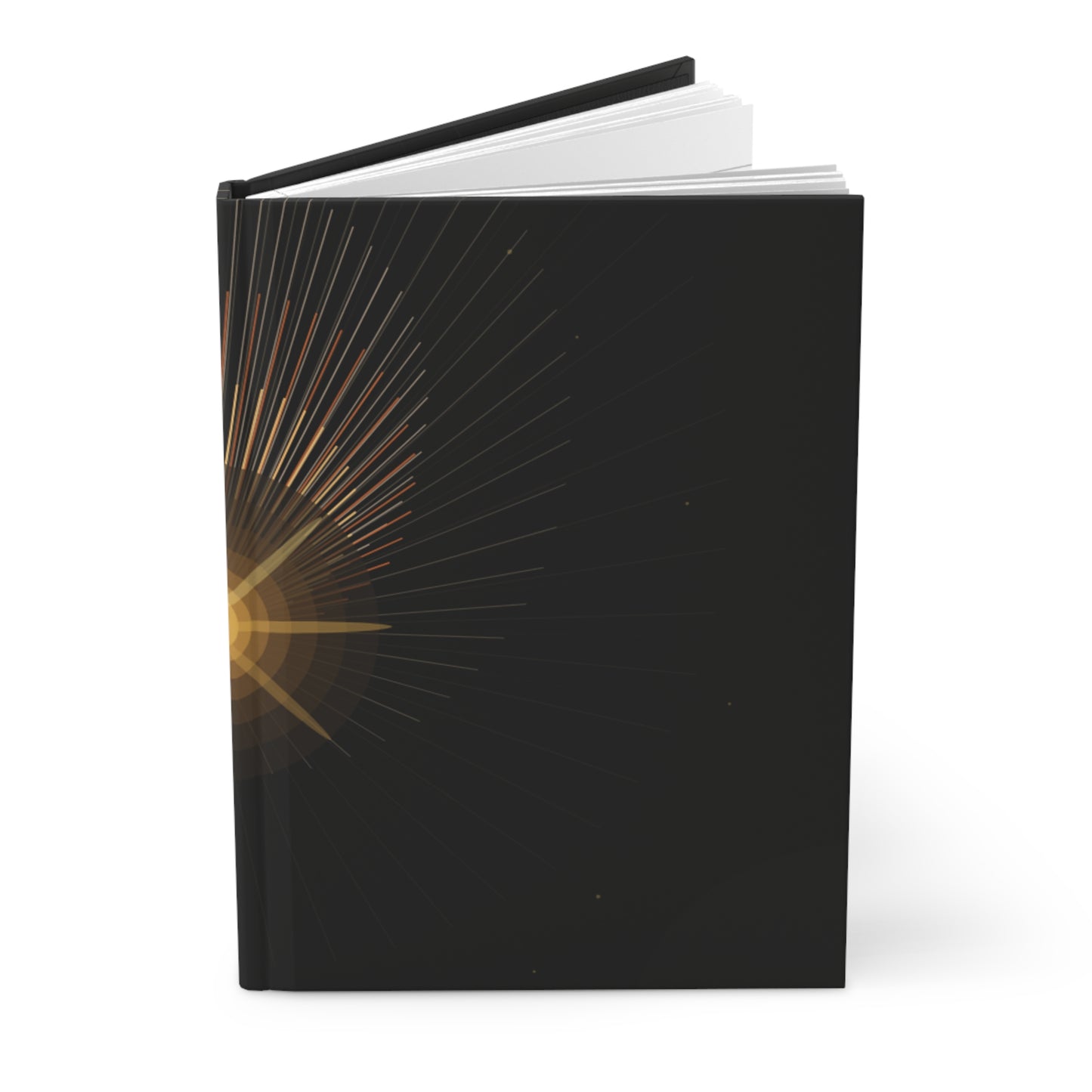 Golden Sunburst Minimalist Hardcover Journal | Matte