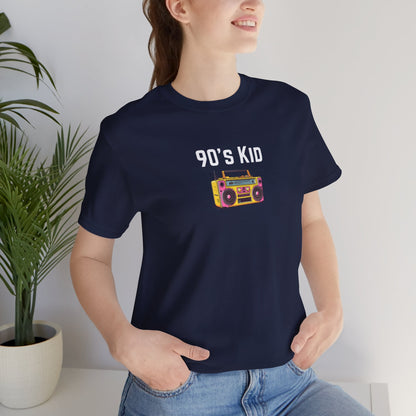 Retro Boombox Tee — 90s Kid Graphic T-Shirt