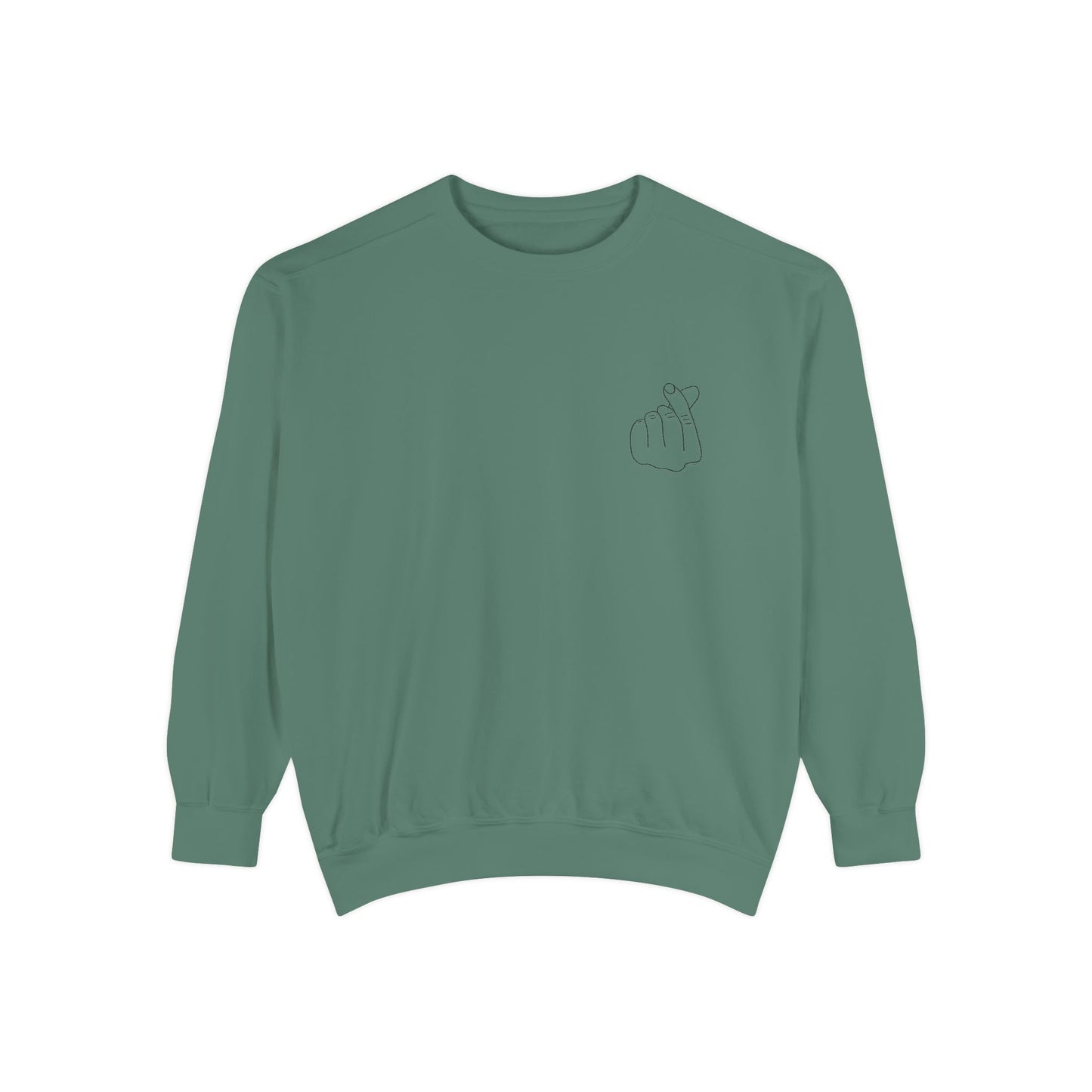 Minimalist Unisex Sweatshirt with Hand Design - Cozy & Stylish