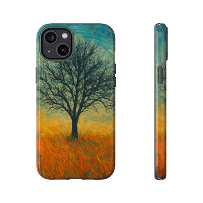 Artistic Phone Case with Tree Design, Nature Lover Gift, Unique Phone Cover, Holiday Present, Eco-friendly Tech Accessories - TRV