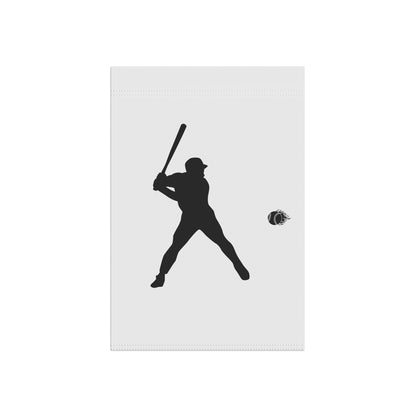 Baseball player garden flag by Printify, outdoor house banner featuring a sports-themed design for baseball fans.