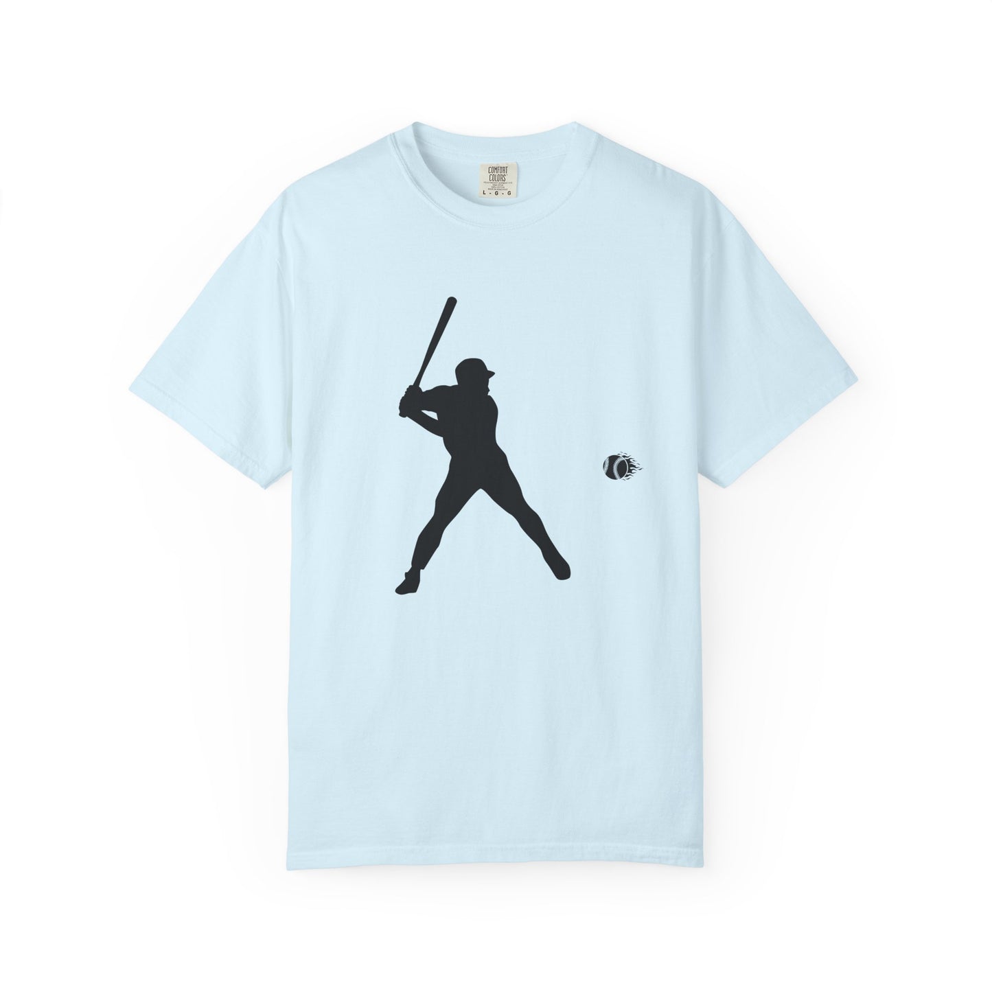 Unisex Baseball Silhouette Tee, Casual Wear, Sports Fan Apparel, Gift for Athletes, Summer Outing Outfit, Soft Cotton Shirt
