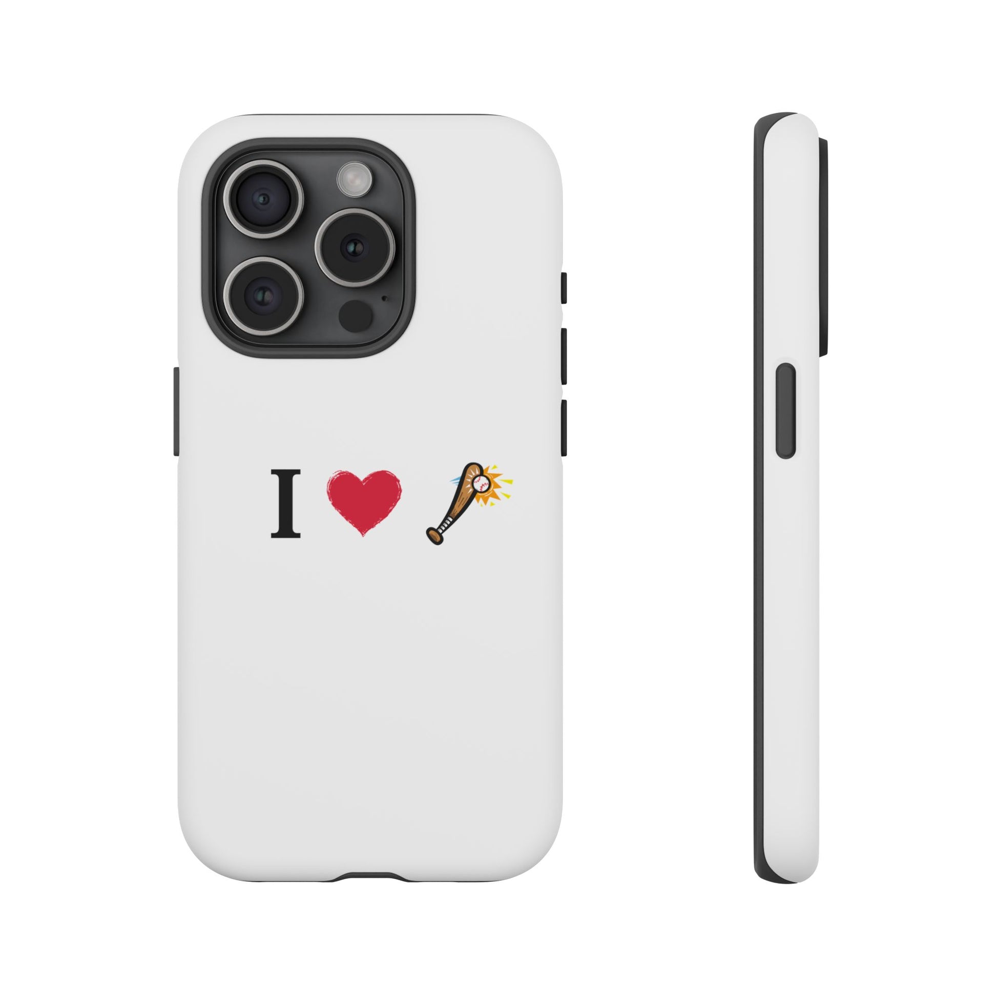 I Love Baseball Vibe Phone Case - Tough Cases for Sports Lovers, Gifts for Athletes, Fun Accessories, iPhone and Android Compatible - TRV