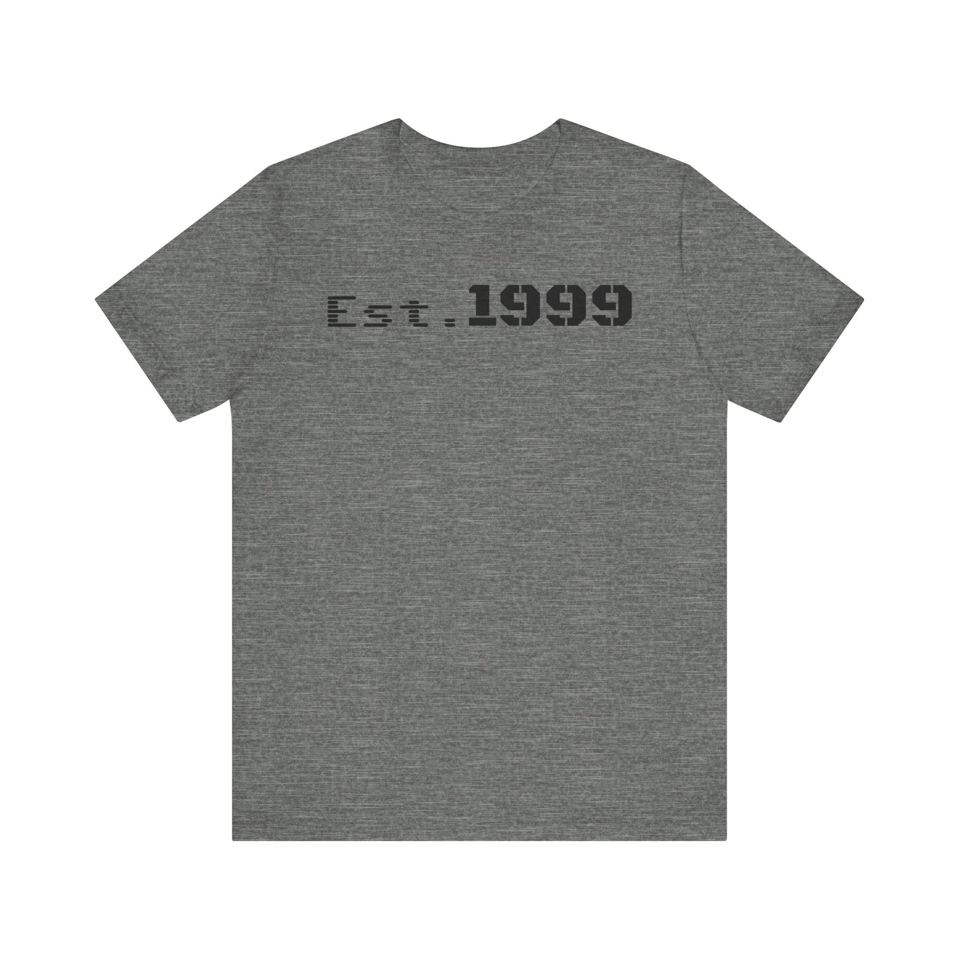 Established 1999 Unisex Tee | Vintage Birth Year Shirt, Casual Birthday Gift, Personalized Family Reunion Apparel, Retro Style [...] - TRV