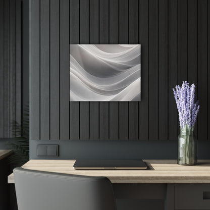 Abstract White Wave Acrylic Print | Wall Art