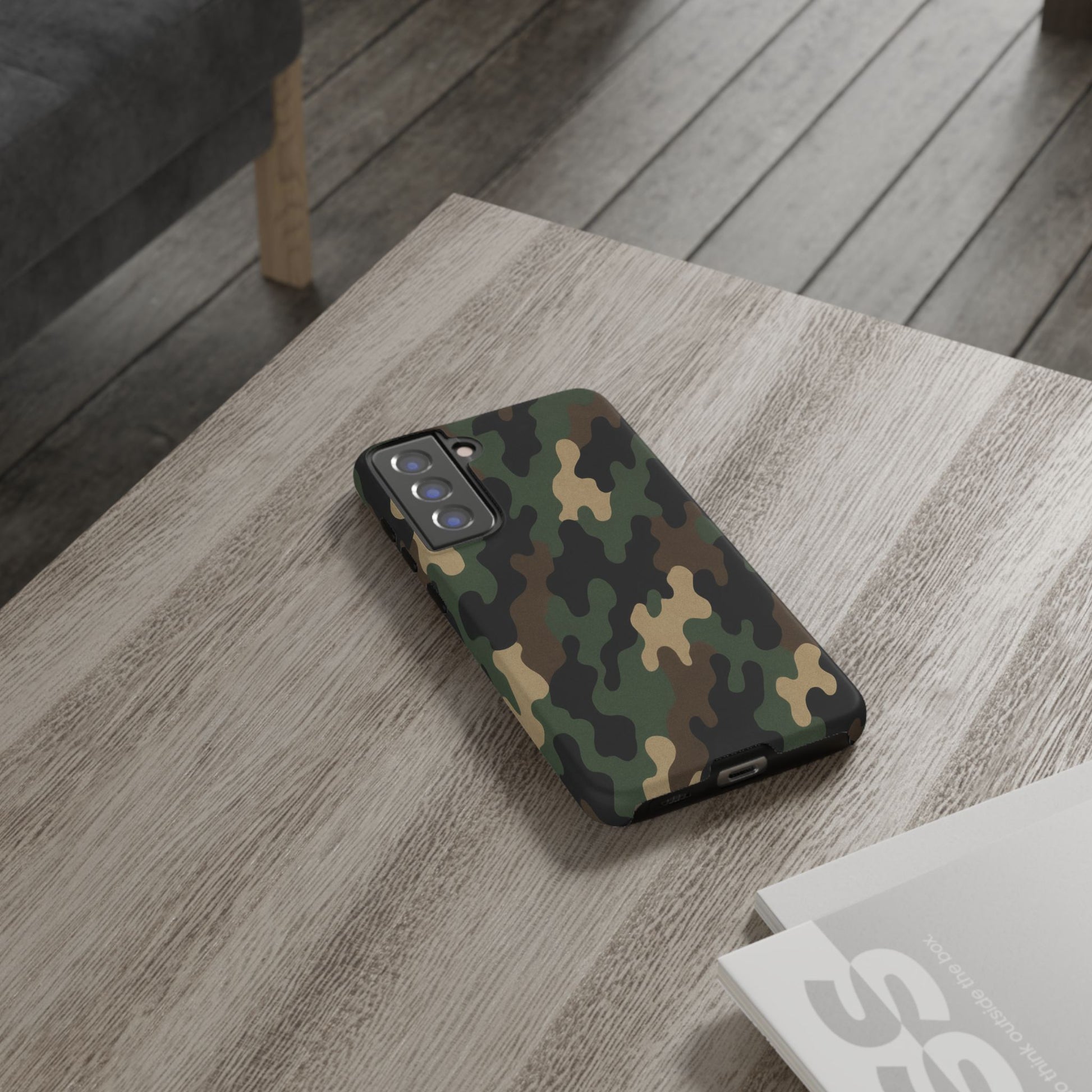 Camouflage Phone Case, Tough Cases, Military Style, Unique Phone Accessories, Gift for Him, Durable Phone Cover - TRV