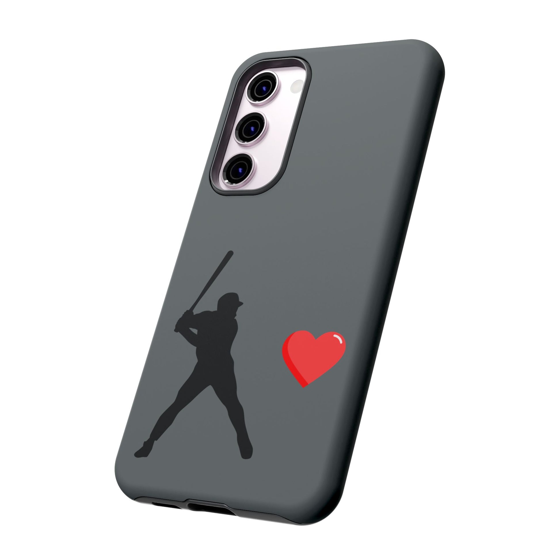 Printify Baseball Love phone case for sports lovers, featuring a baseball graphic on a durable protective phone cover.