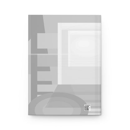 Abstract Geometric Shapes Hardcover Journal | Modern Minimal Notebook