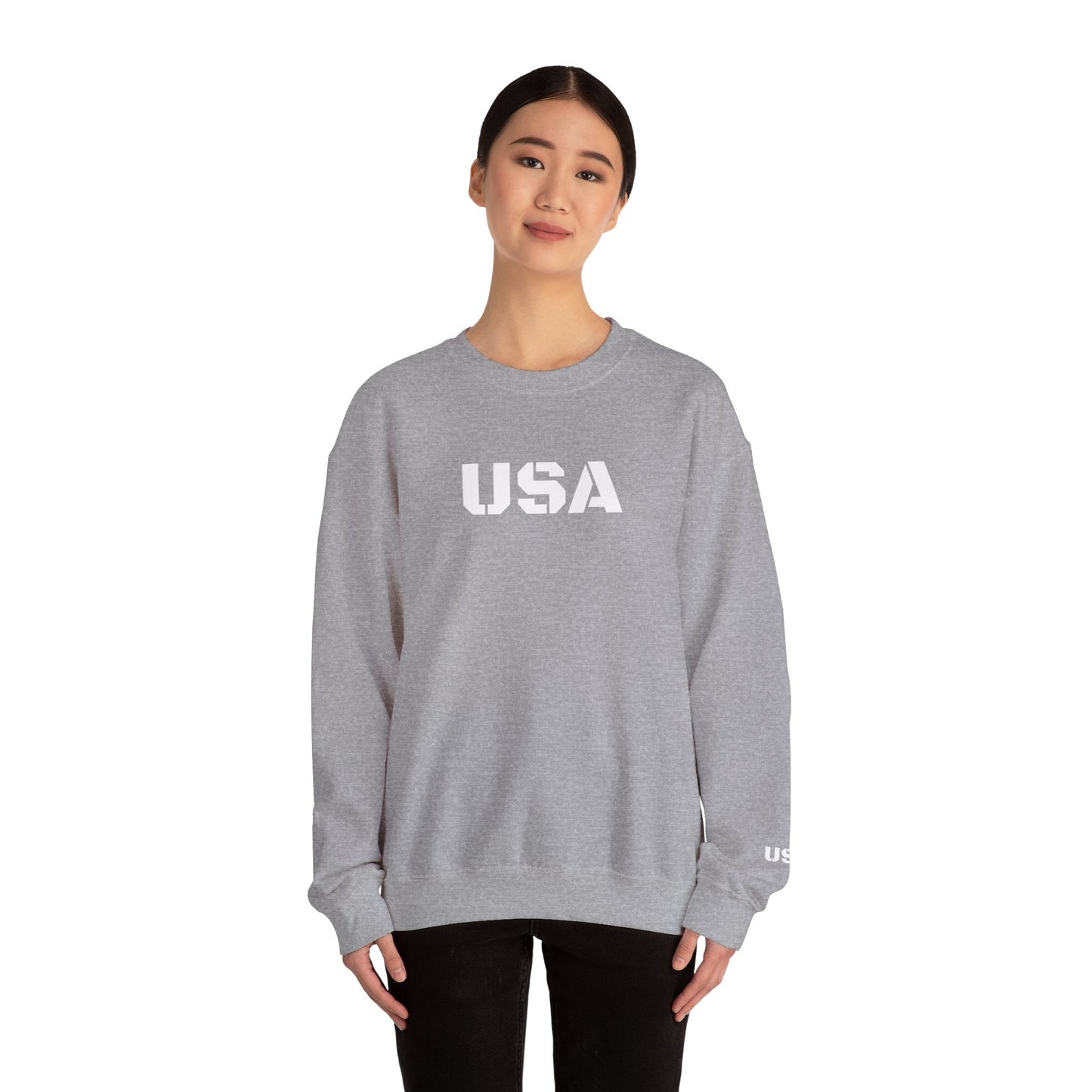 Cozy USA Unisex Crewneck Sweatshirt | Perfect Layering Piece for Every Season | Great Gift for Him/Her | Trendy Style for Casual Outings