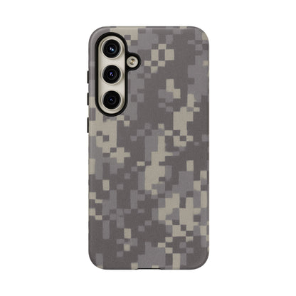Digital camouflage tough phone case by Printify, rugged protective cover for smartphones with digital camo pattern.
