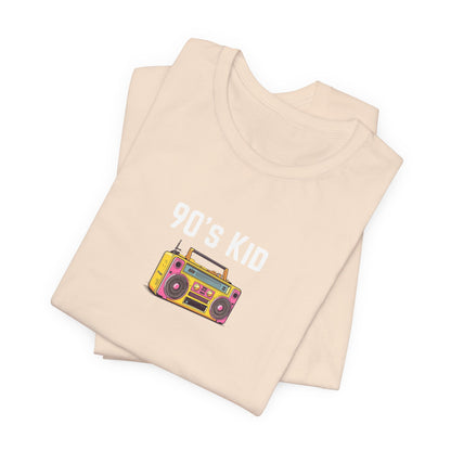 Retro Boombox Tee — 90s Kid Graphic T-Shirt