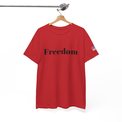Freedom script tee | T-Shirt, American flag sleeve - TRV