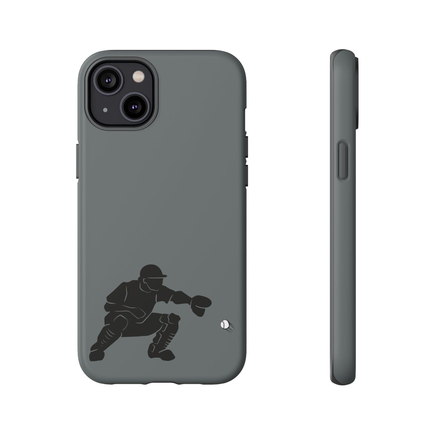 Baseball Catcher Phone Case, Sports Phone Accessory, Tough Cases, Gift for Athletes, Sports Fan Merchandise, Unique Design - TRV