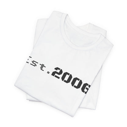 Vintage-style "Established 2006" graphic T-shirt by Printify featuring bold text on a casual cotton tee.
