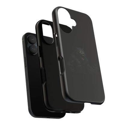 Werewolf phone case with dark monster graphic, tough protective design for smartphones, by Printify.