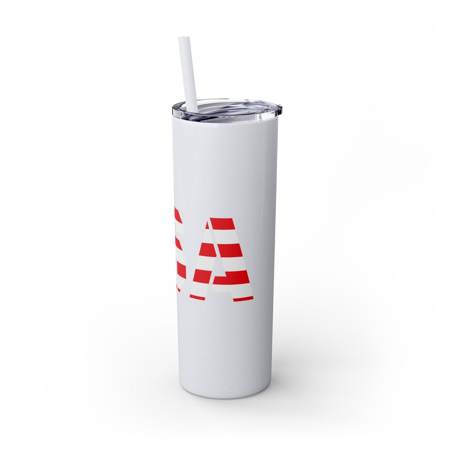 Skinny Tumbler — USA Flag 20oz Straw Tumbler (Patriotic Travel Cup)