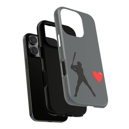 Printify Baseball Love phone case featuring a sports-themed design, durable protective case for sports fans.