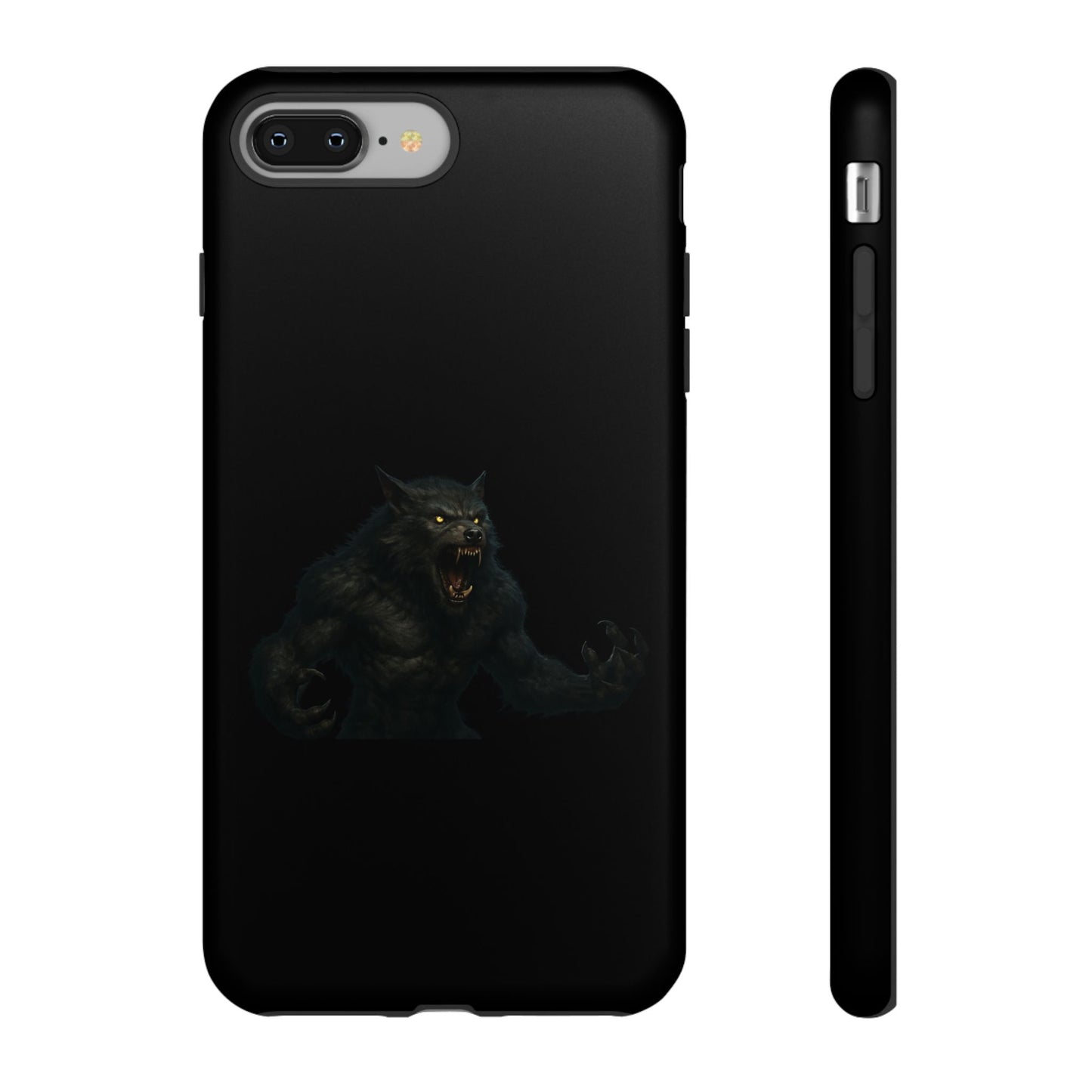 Werewolf Phone Case, Tough Cases, Black Panther Design, Gift for Animal Lovers, Phone Accessories, Fierce Phone Protection - TRV
