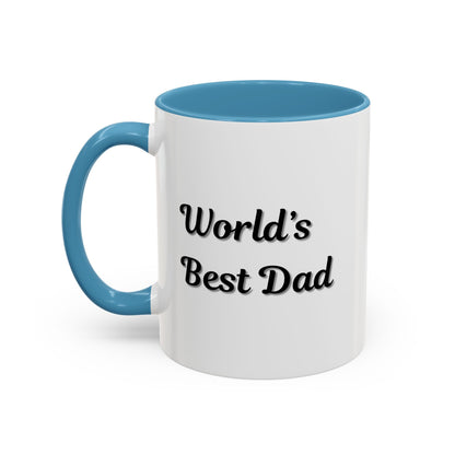 Father's Day Accent Mug, Best Dad Coffee Cup, Father's Day Gift, Novelty Mug, Ceramic Mug, Father's Day Present