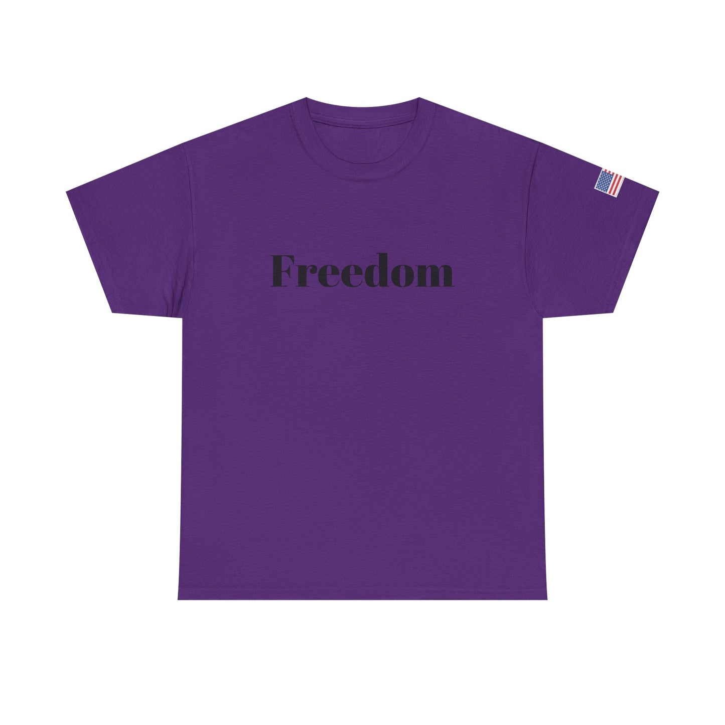 Freedom script tee | T-Shirt, American flag sleeve - TRV