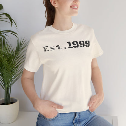 Established 1999 Unisex Tee | Vintage Birth Year Shirt, Casual Birthday Gift, Personalized Family Reunion Apparel, Retro Style [...] - TRV