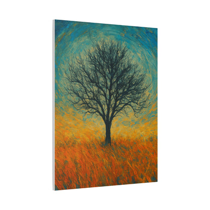 Artistic Tree Canvas Wall Art, Matte Stretched Canvas, Natural Decor for Home, Office, Gift for Nature Lovers, Bohemian Wall Decor