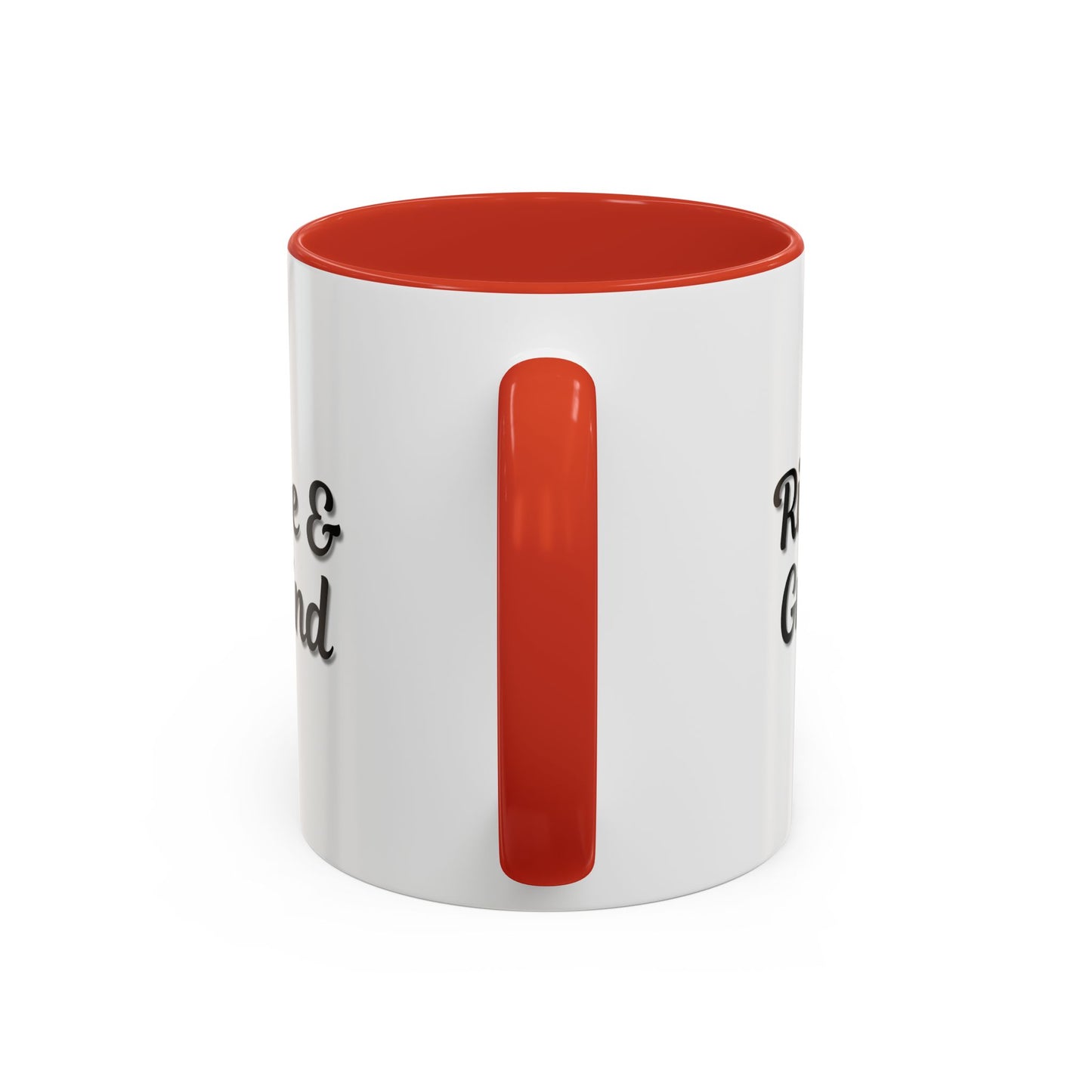 Motivational Rise & Grind Coffee Mug, Black Accent Mug, Daily Inspiration, Gift for Coffee Lovers, 11oz 15oz Ceramic Cup