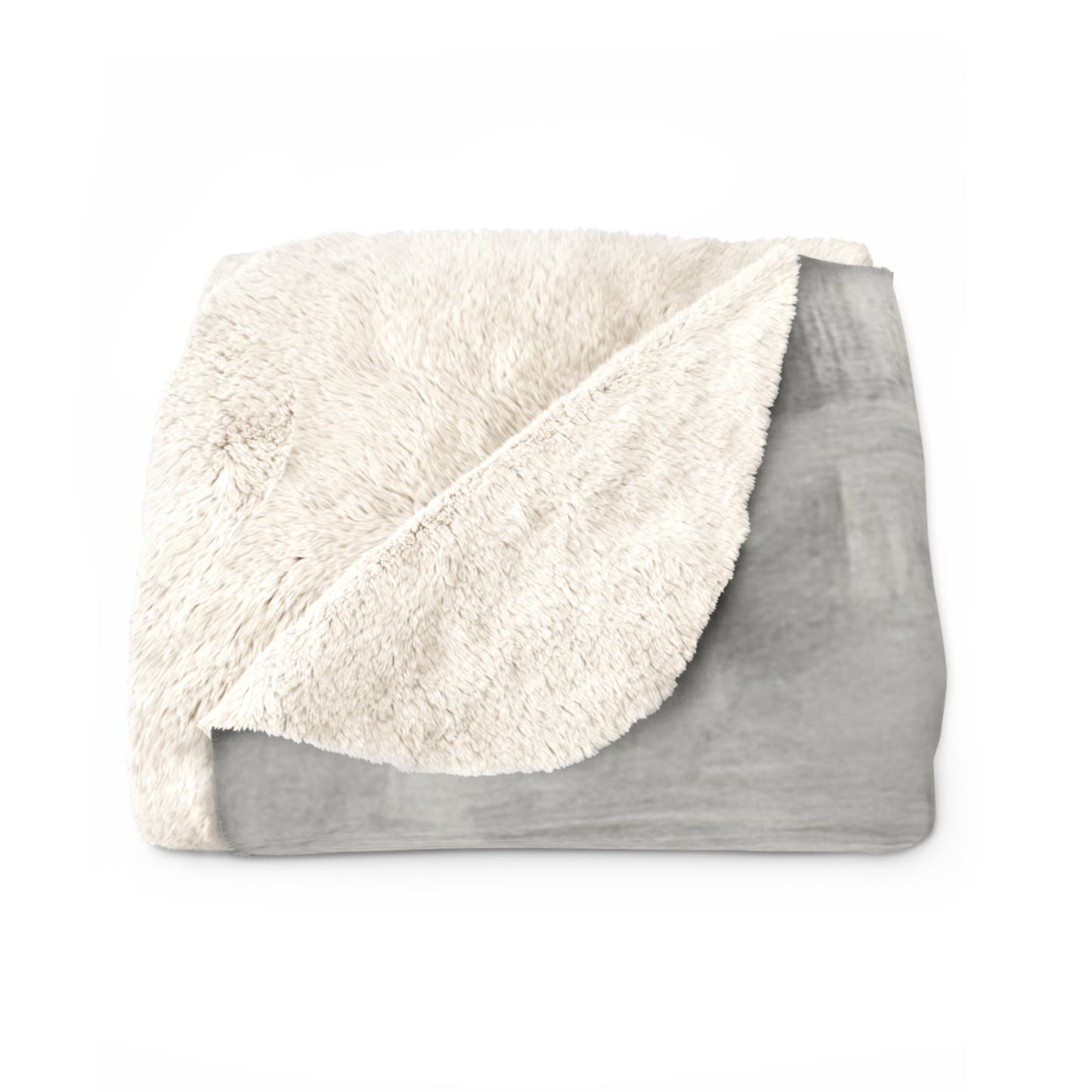 Printify Sherpa fleece blanket in cozy plush design, perfect for winter snuggling and added warmth.
