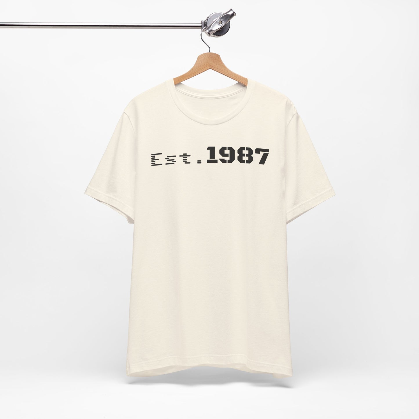 Est. 1987 Unisex Tee - Vintage Style Shirt, 80s Birth Year Gift, Casual Wear, Birthday T-Shirt, Retro Graphic Tee