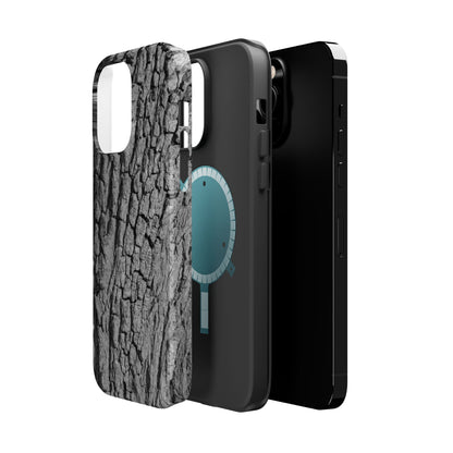 Bark Texture Magnetic Impact Phone Case