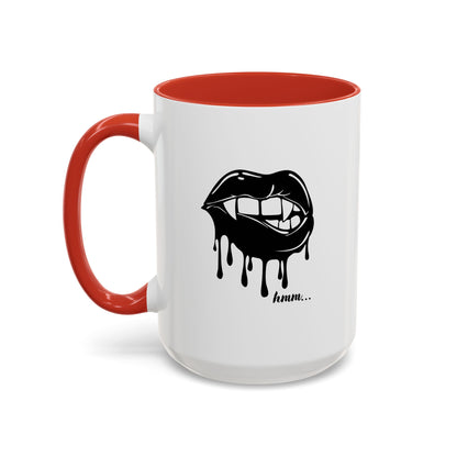 Vampire Lip Accent Coffee Mug - 11oz & 15oz - Unique Halloween Gift