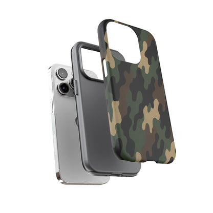 Camouflage Phone Case, Tough Cases, Military Style, Unique Phone Accessories, Gift for Him, Durable Phone Cover - TRV