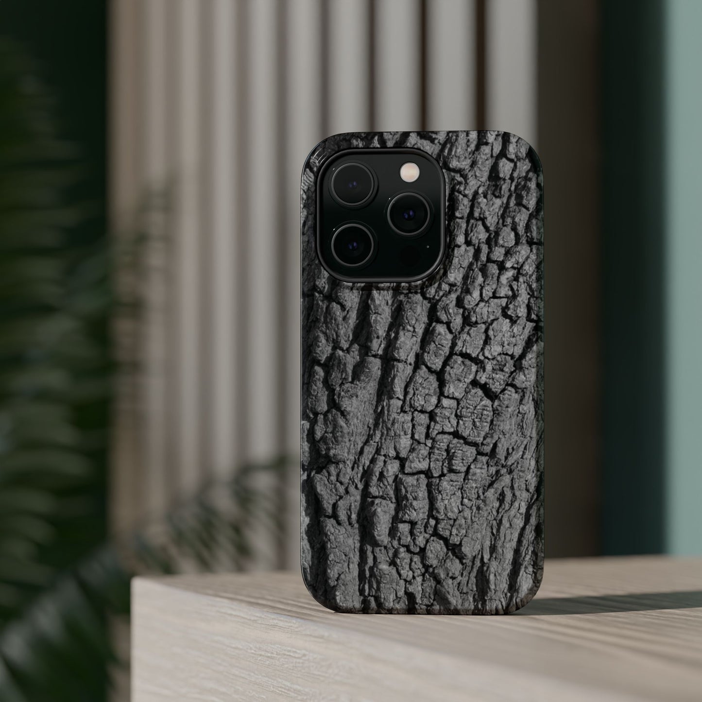 Bark Texture Magnetic Impact Phone Case