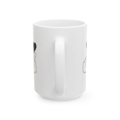 Heartwarming Ceramic Mug for Coffee Lovers - 11oz & 15oz