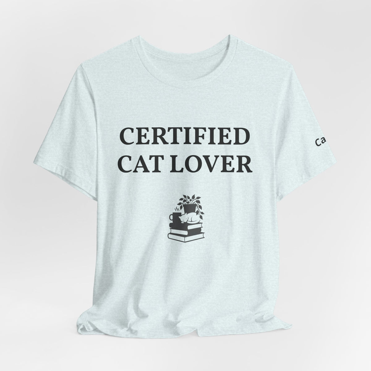 Unisex custom T-shirt with personalized design, featuring a plain fabric and short sleeves by Printify.