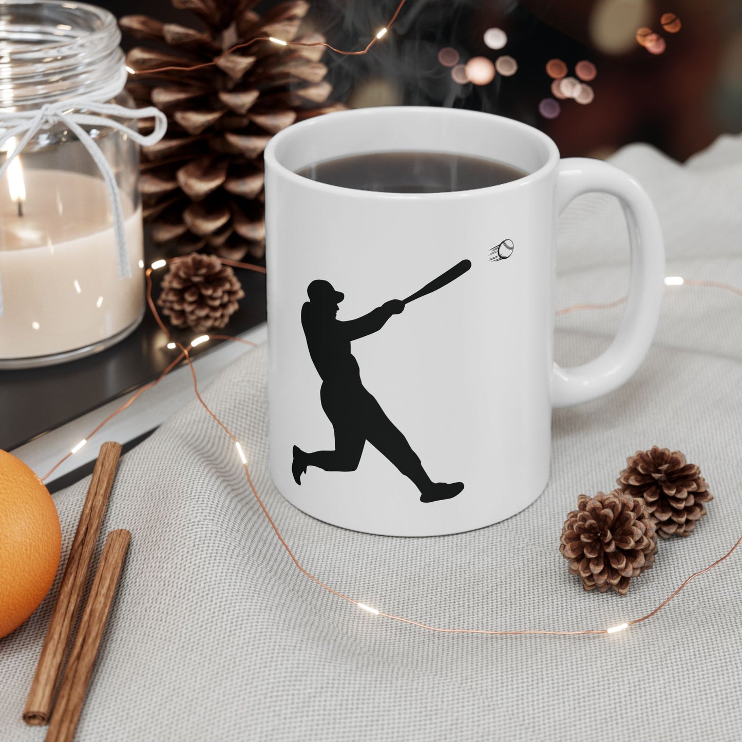 Baseball Ceramic Mug for Athletes, Motivational Gift for Coaches, Perfect for Birthdays, Team Events, or Just for Coffee Lovers