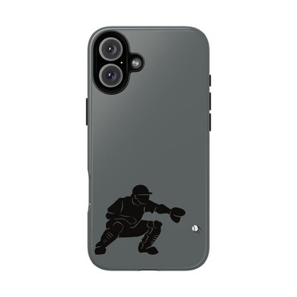 Baseball Catcher Phone Case, Sports Phone Accessory, Tough Cases, Gift for Athletes, Sports Fan Merchandise, Unique Design - TRV