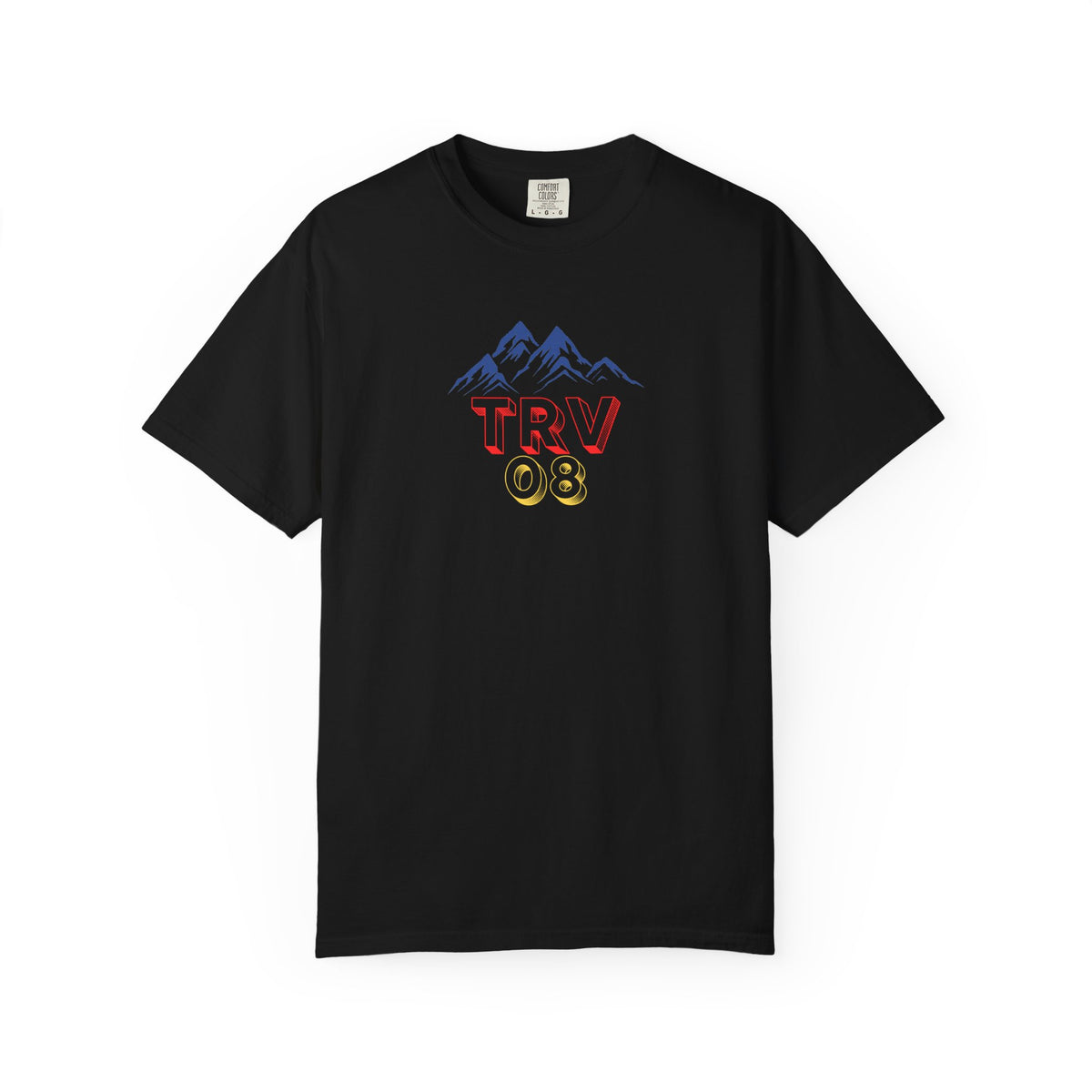 Unisex garment-dyed T-shirt with Printify logo, soft fabric, casual fit, shown in a natural color on a plain background.