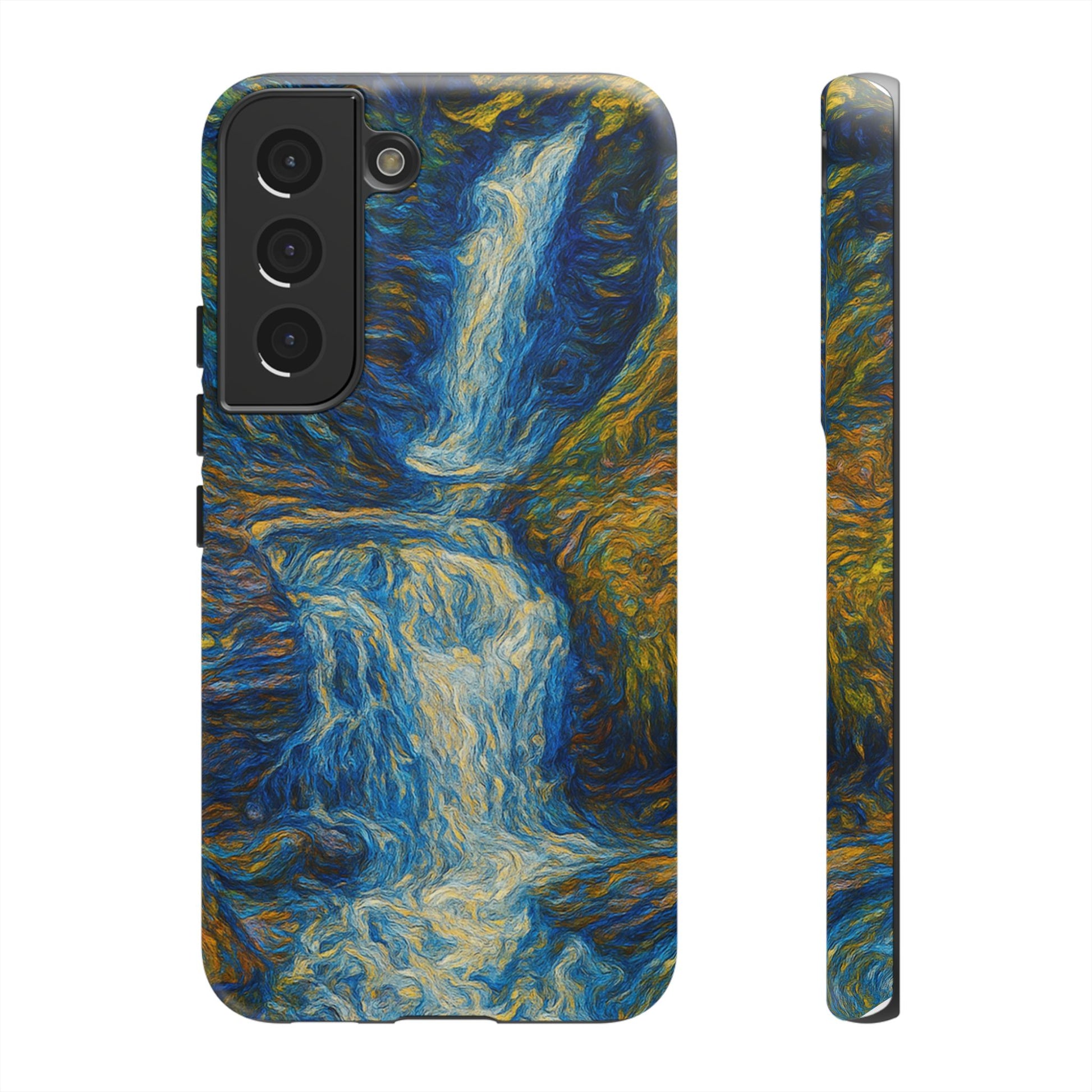 Artistic Phone Case - Waterfall Design, Unique Gift, Phone Accessory, Nature Lover, Original Artwork - TRV