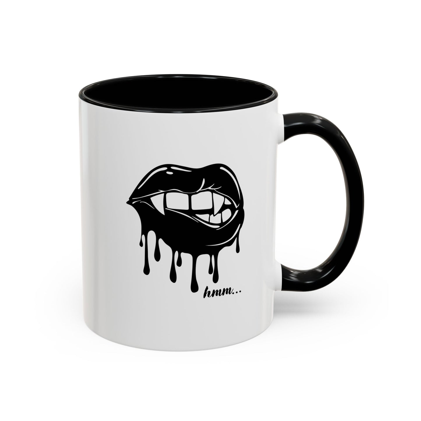 Vampire Lip Accent Coffee Mug - 11oz & 15oz - Unique Halloween Gift