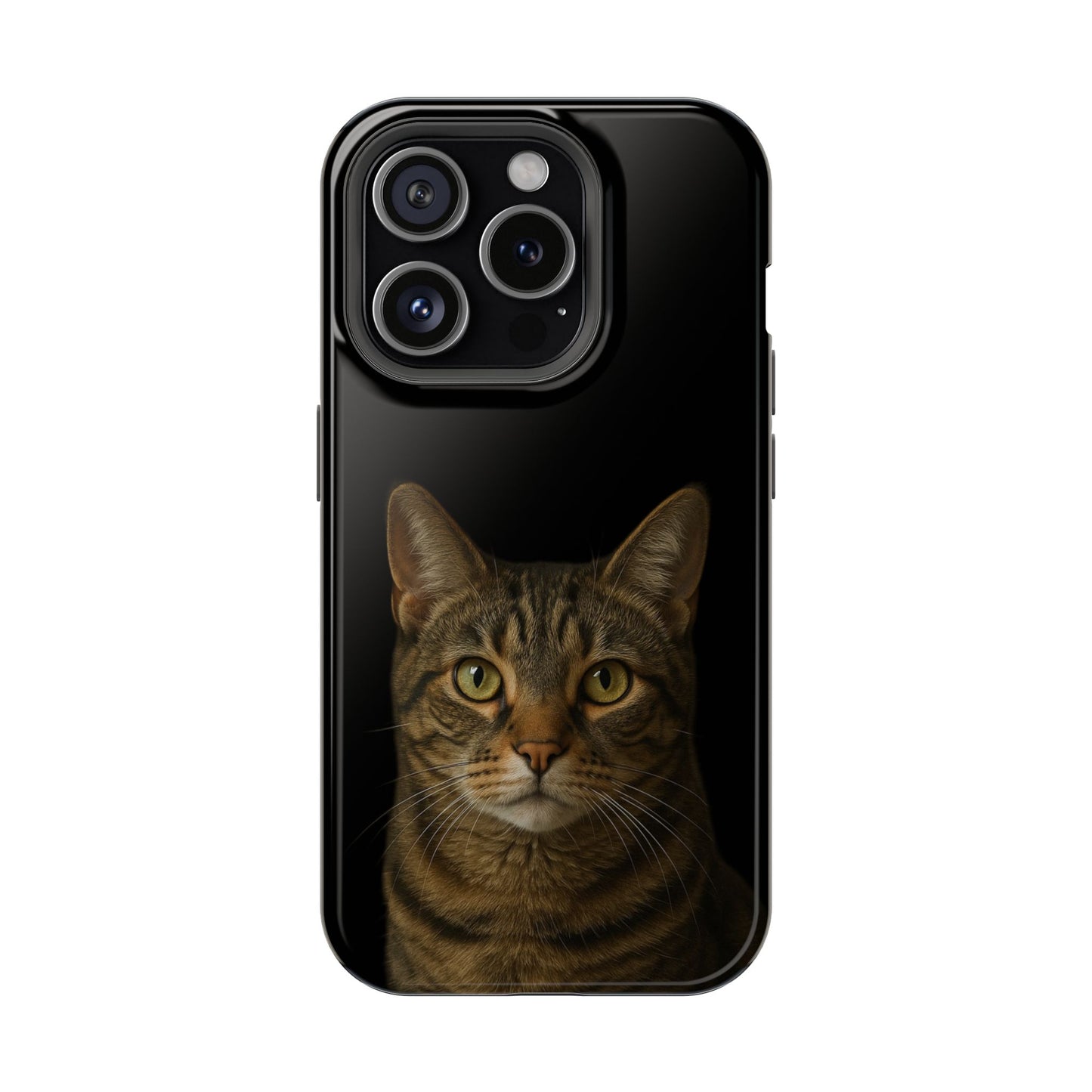 Magnetic Impact-Resistant Phone Case — Realistic Tabby Cat Portrait