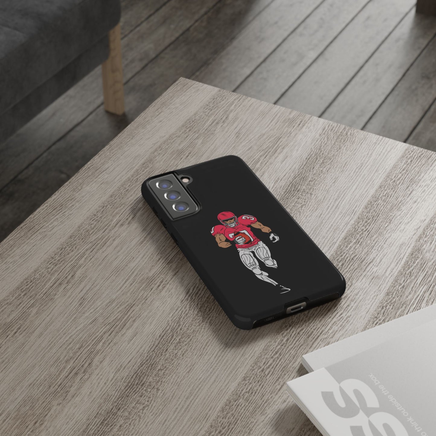 Tough Cases for Football Lovers, Personalized Sports Phone Case, Athletic Gift, Back to School, Custom Phone Cover - TRV