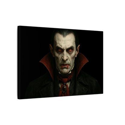 Gothic Vampire Canvas Wall Art, Spooky Decor, Halloween Home Accent, Creepy Art Piece, Horror Themed Gift