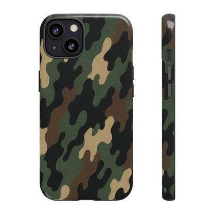 Camouflage Phone Case, Tough Cases, Military Style, Unique Phone Accessories, Gift for Him, Durable Phone Cover - TRV