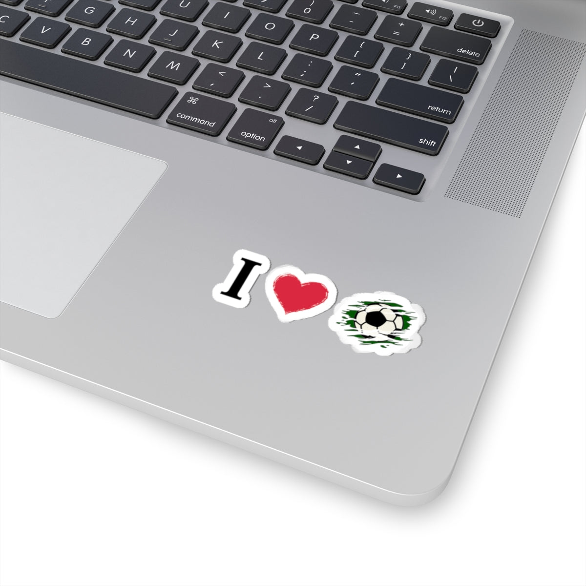 Soccer Love Kiss-Cut Stickers - Perfect for Fans, Gifts, Laptops, Bumpers, and Scrapbooking - TRV