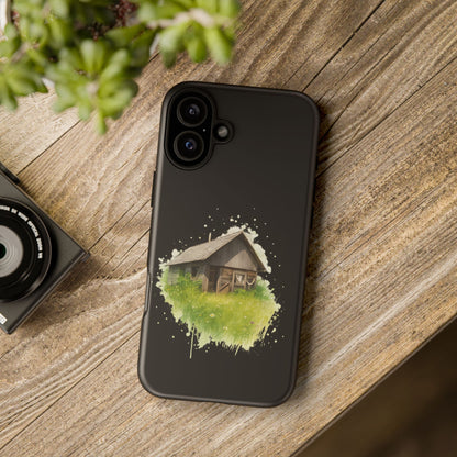 Rustic Farmhouse Phone Case, Cute Cottage Design, Tough Cases for Nature Lovers, Eco-Friendly Gift, Customizable Tech Accessories - TRV